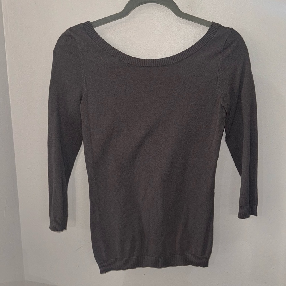 Banana Republic Gray Scoop neck Sweater - Sz Small